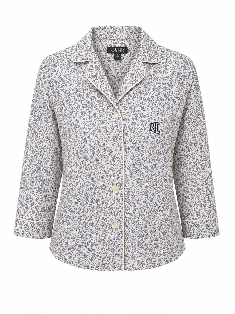 Lauren Ralph Lauren Paisley Cotton Pajama Sleep Shirt Small